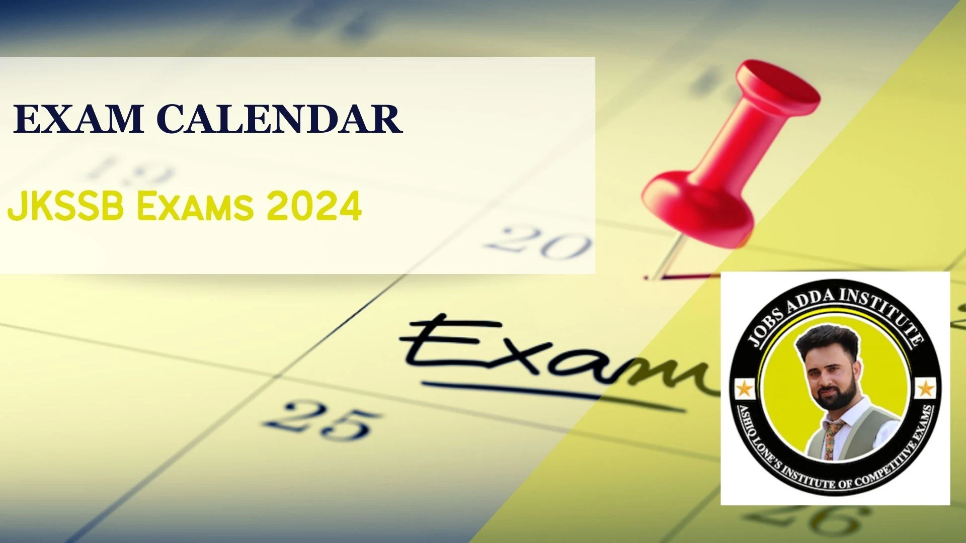 JKSSB Exam Calendar 2024 Click to Download