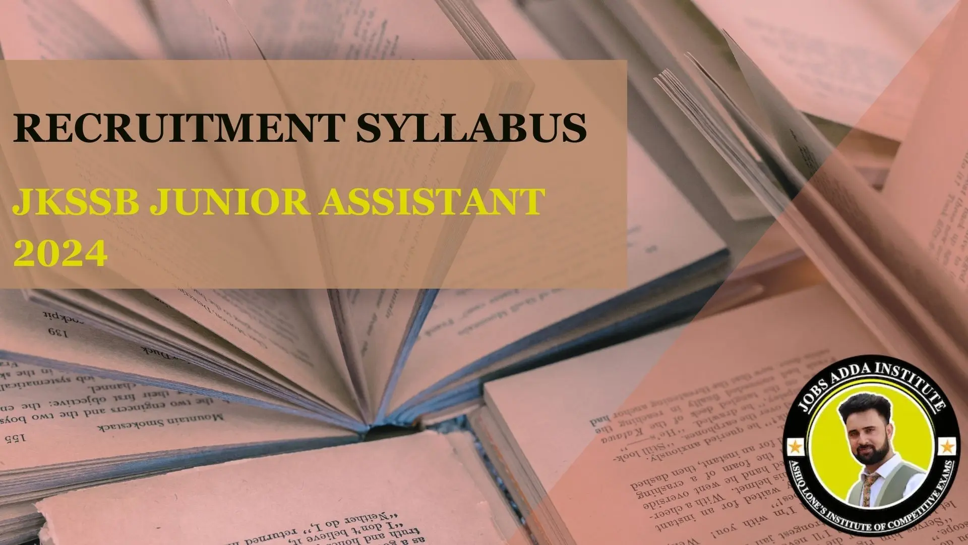 JKSSB Junior Assistant Syllabus 2024 Subject Wise Topics